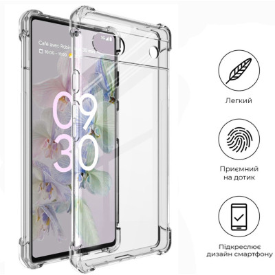 Чехол для мобильного телефона BeCover Anti-Shock Google Pixel 6A Clear (709336) Винница - изображение 5