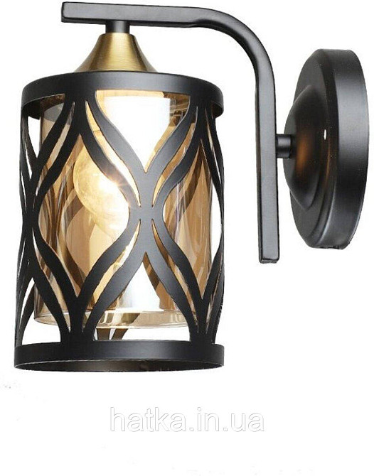 Бра настінне сучасне VALESO B N5942/1W BK+COP Київ - фото 1