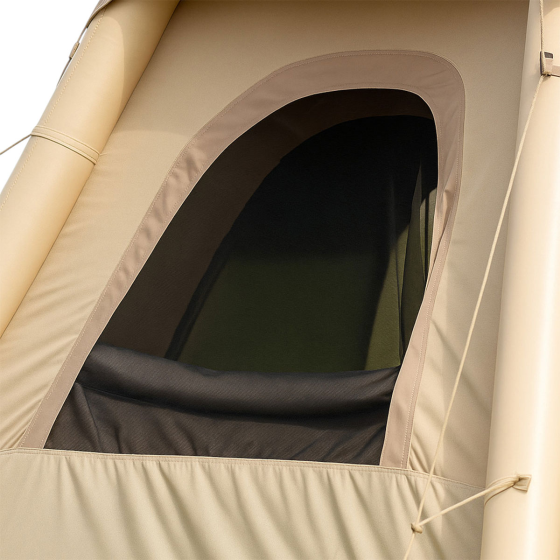 Надувний 3-місний намет 230×230×150 (см) для туризму та риболовлі намет з надувним каркасом Бежевий LU-021 Київ