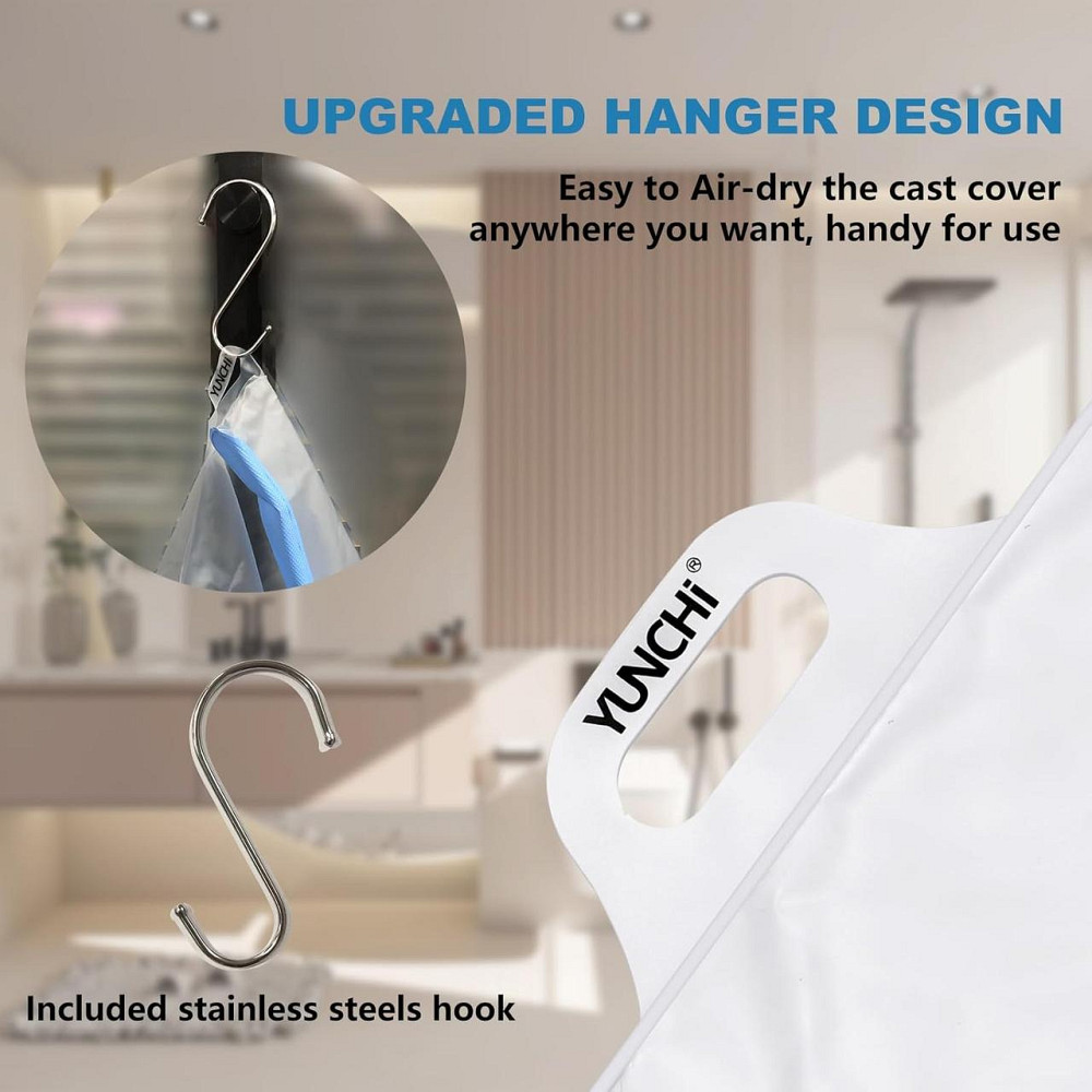 Защитный водонепроницаемый чехол для ноги XL для гипса и повязки многоразовый с антискользящим дном Киев - изображение 5