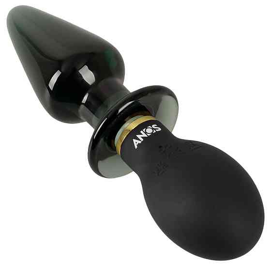 Анальный стимулятор - ANOS Double-Ended Butt Plug With Vibration Sex Aura Киев