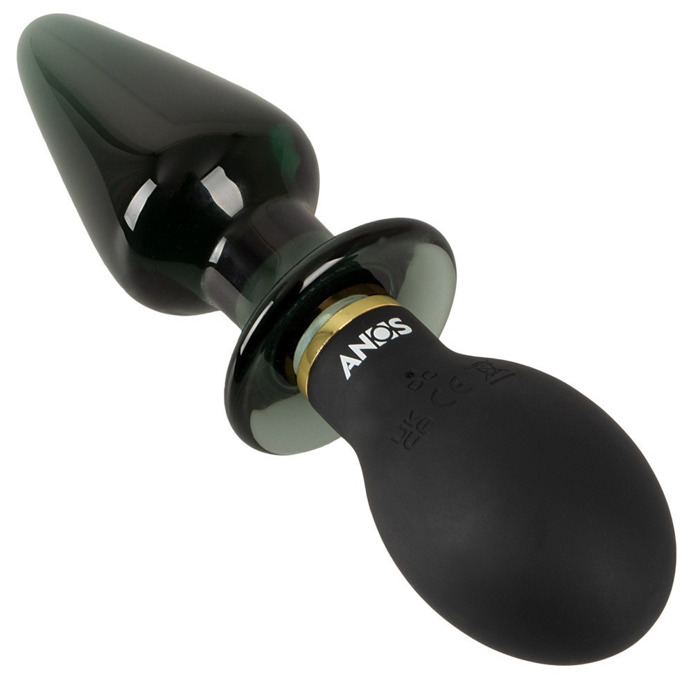 Анальный стимулятор - ANOS Double-Ended Butt Plug With Vibration Sex Aura Киев - изображение 5
