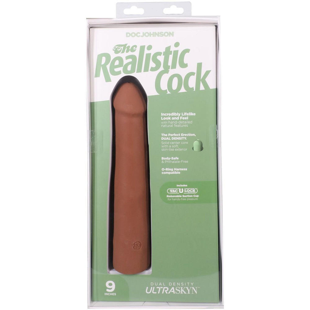 Фалоімітатор Doc Johnson The Realistic Cock ULTRASKYN - 9 Inch Caramel Sex Aura Київ - фото 10