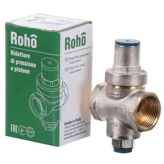 Редуктор тиску Roho R1201-050 - 1/2" ВВ, PN16 (1-5,5 бар) поршневий (RO0143) Київ