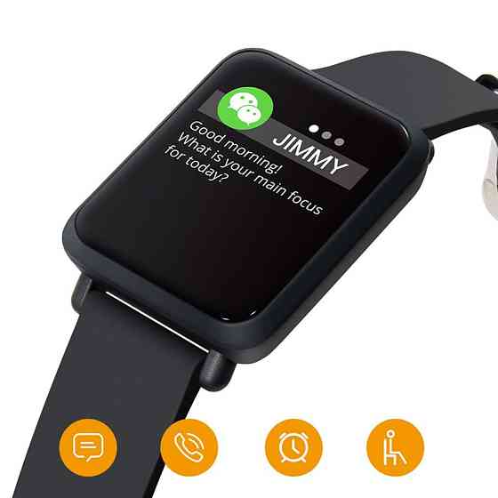 Смарт-годинник ColMi M28 з кольоровим 1.3 дюймовим OLED екраном (Чорний) Миколаїв