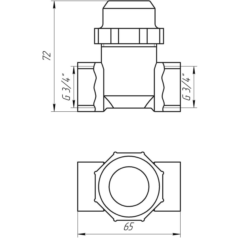 Фильтр грубой очистки SOLOMON 3/4″ ВВ никель с отстойником (8014) TD1052 Киев - изображение 2