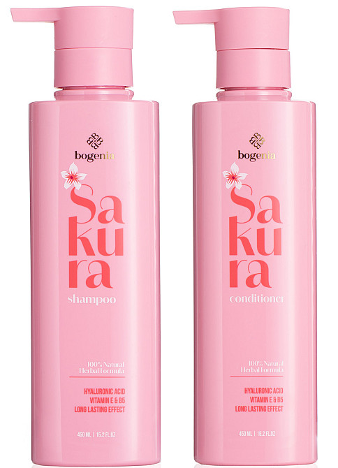 Набор для ухода за волосами Bogenia Sakura (Шампунь Кондиционер) Запорожье - изображение 1