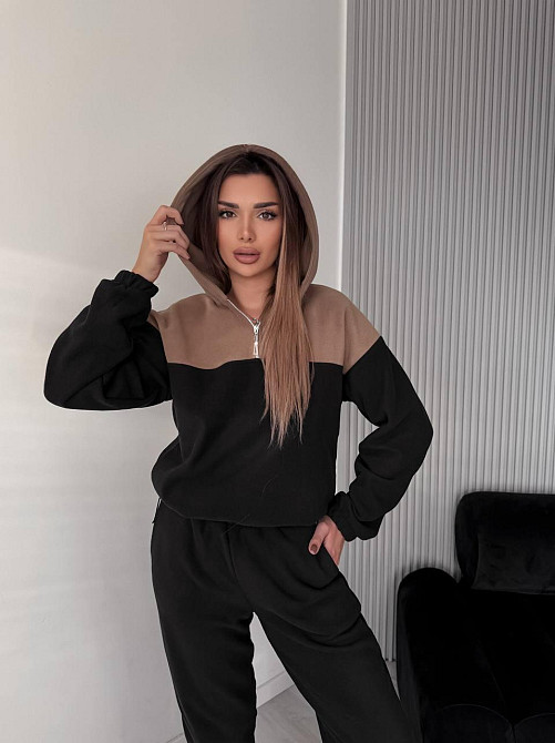 Женский теплый костюм двухцветный Одесса - изображение 1