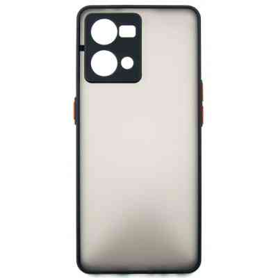 Чохол до мобільного телефона Dengos Matte OPPO Reno 7 (black) (DG-TPU-MATT-111) Вінниця