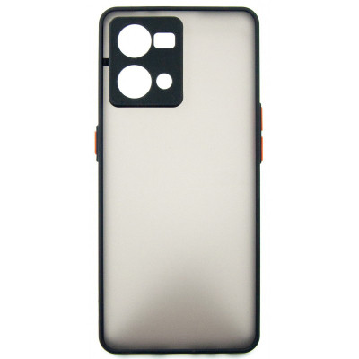 Чохол до мобільного телефона Dengos Matte OPPO Reno 7 (black) (DG-TPU-MATT-111) Вінниця - фото 1