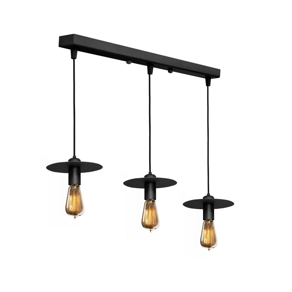 Подвесной светильник лофт 3-Е27 Disk NL 2009-3 BK Киев - изображение 1