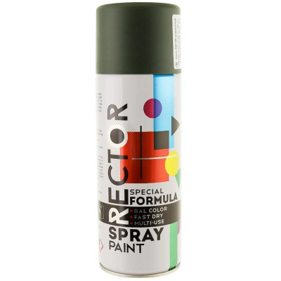 Аерозольна фарба для автомобіля RECTOR універсальна 6006 х.олива мат., в аер. упаковці, 400мл (000023044) Вінниця - фото 1