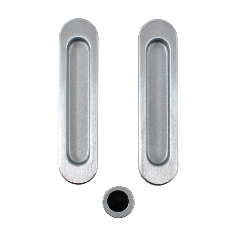 AGB Art. B019270032 KIT F1 Комплект ручок на  розсувнi двері + ручка д / витяг дверей мат.хром Київ - фото 1