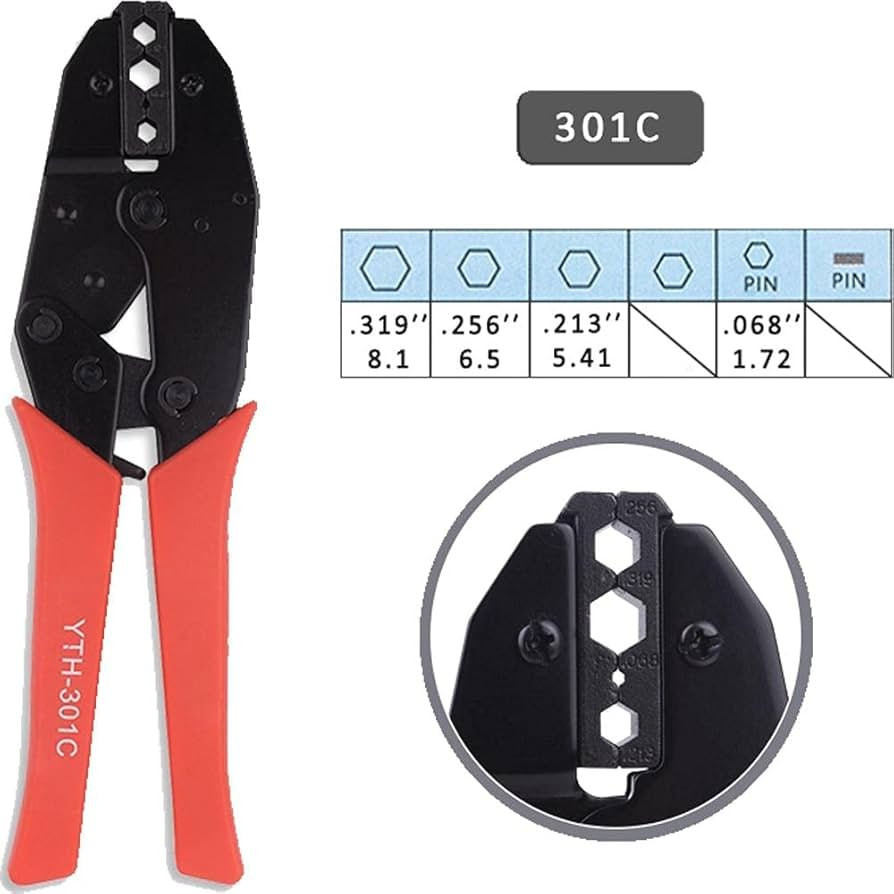 Кліщі YTH-301c для обтиску неізольованих наконечників та гільз Київ - фото 4