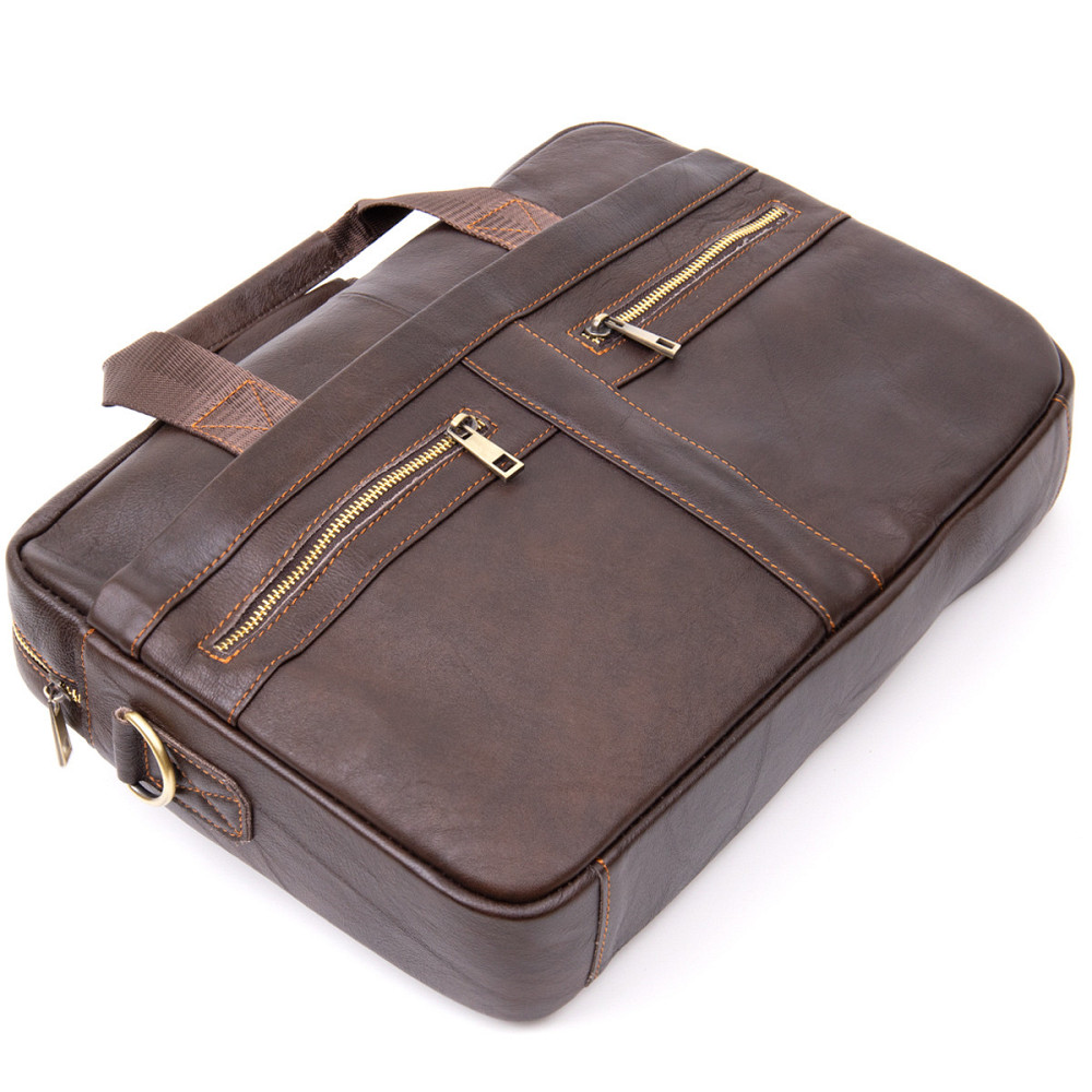 Сумка для ноутбука Коричнева (Vintage) Київ - фото 9