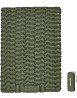 Матрац надувний подвійний Naturehike Double CNK2550WS019 FC01 з вбудованим ножним насосом (Зелений)