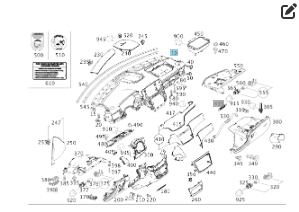 Mercedes-Benz  A2926800087 7J20 Торпеда, передня панель приладів + A1668602402 ML/GLE W166 GLE Coupe C292 GL/GLS X166 Одеса