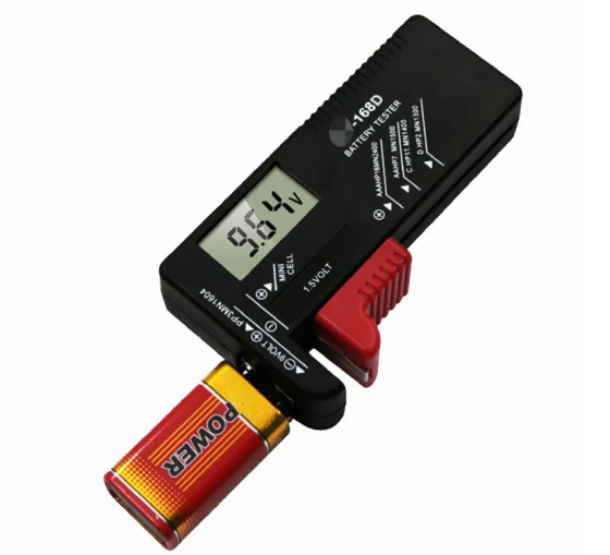 Універсальний тестер батарейок BT-168D з LCD дисплеєм для перевірки заряду AA AAA C D 9V акумуляторів Київ