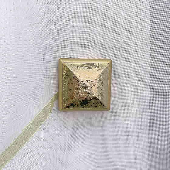 Магниты для штор и гардин Квадрат двусторонние набор 2 шт Золотистый (81-140) Киев