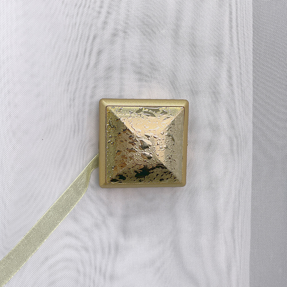 Магниты для штор и гардин Квадрат двусторонние набор 2 шт Золотистый (81-140) Киев - изображение 4