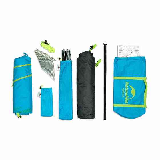 Намет тримісний Naturehike P-Series NH18Z033-P 210T/65D, зелений Київ