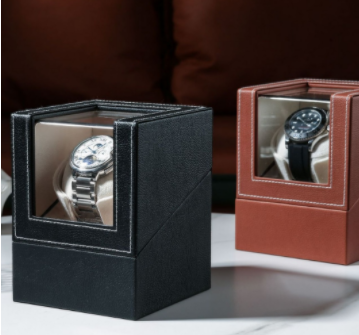 Ротомат, Віндер, Скринька для автопідзаводу годинника (Watch Winder) для автопідзаводу годинника, 1 слот, тихий мотор, екошкіра Київ - фото 9