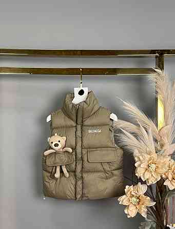 Детская жилетка с мишкой игрушкой 100,110,120,130,140 Николаев