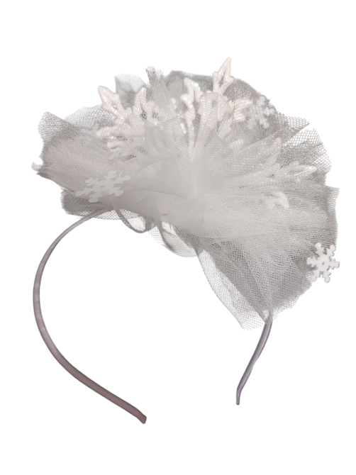 Обруч на новий рік Сніжинка one size білий Київ - фото 1