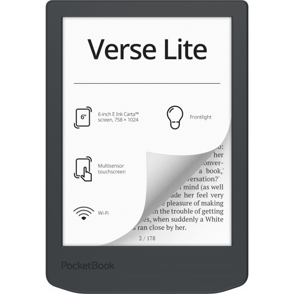 Електронна книжка PocketBook Verse Lite (PB619), Midnight Grey (PB619-T-CIS) Київ - фото 1