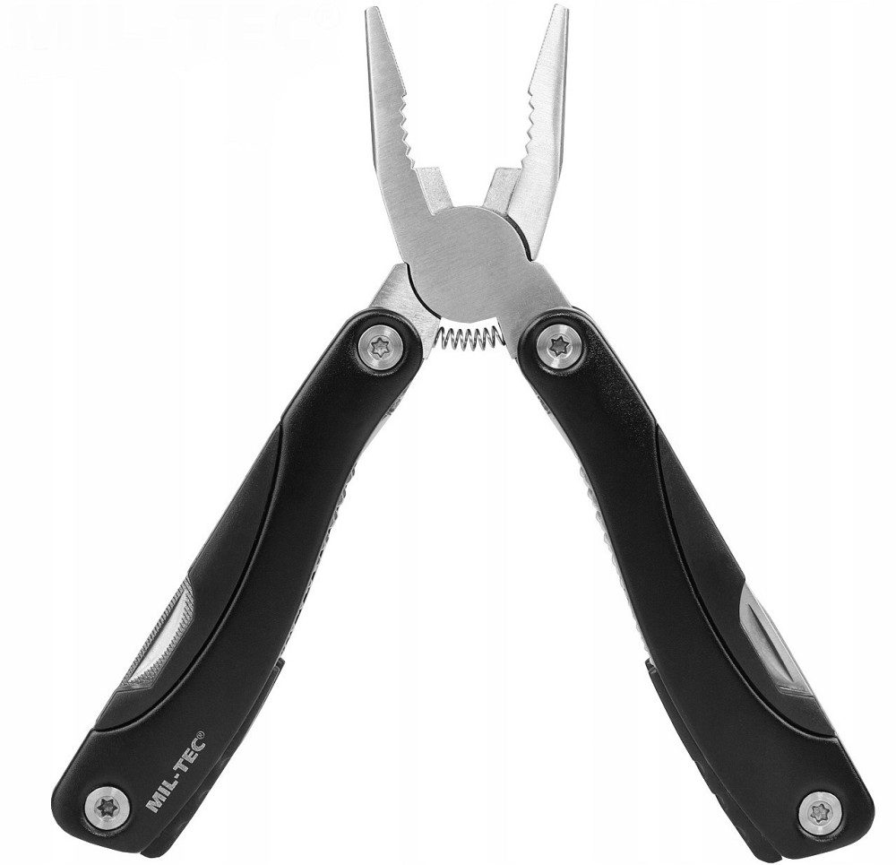 Багатофункціональний Складаний Ніж - Мультитул 9в1 з чохлом Mil-Tec від Sturm "Kombi Tool" (15402002) Black Нововолинськ - фото 4