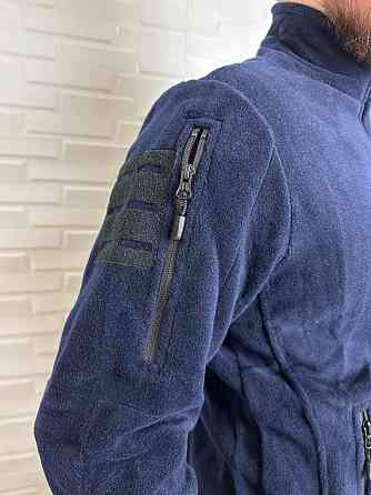 Чоловіча флісова кофта Flas Polar з велкро під шеврони та патчі Синій, L Вінниця