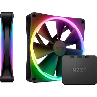 Кулер до корпусу NZXT F140RGB Duo (RF-D14DF-B1) Вінниця - фото 1
