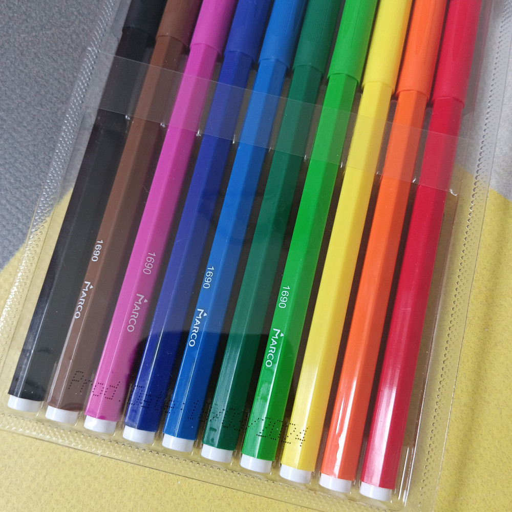 Фломастеры Marco Super Washable 10 цветов Киев - изображение 3