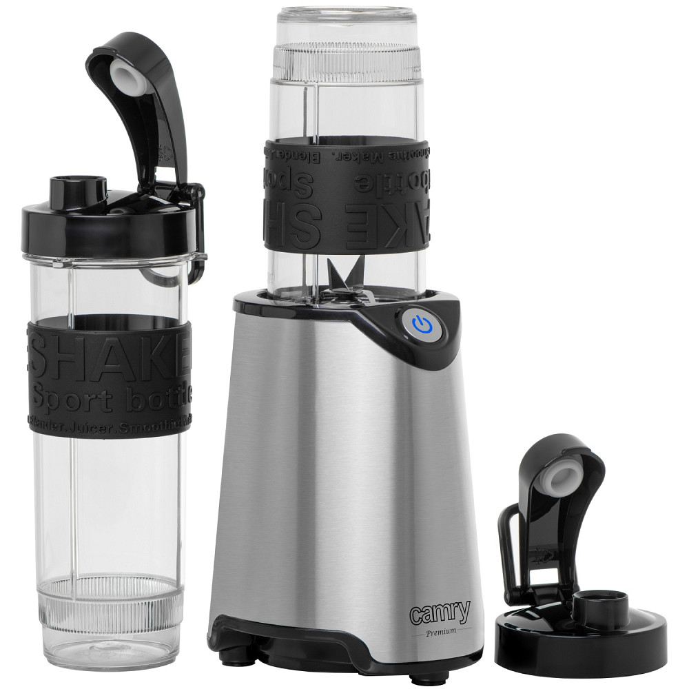 Фітнес-блендер Camry CR 4069 inox 500Вт/ 1 швидк./ 2 скляні пляшки 570 мл, 400 мл Вінниця - фото 1