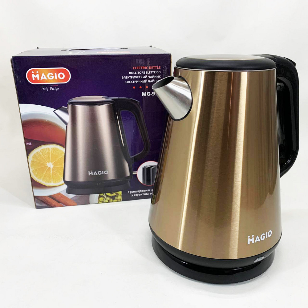 Тихий побутовий чайник MG-971, Потужний електрочайник електричний, Ергономічний електричний чайник XR-46 Івано-Франківськ - фото 4