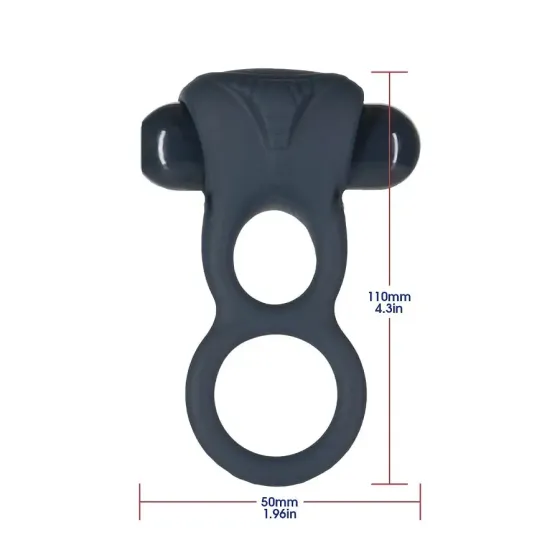 Подвійне ерекційне кільце з вібрацією Lux Active-Triad - Vibrating Dual Cock Ring, пульт ДК Львов