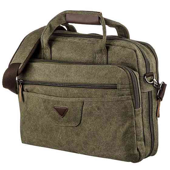 Сумка текстильная для ноутбука Vintage 20185 Зеленая Киев