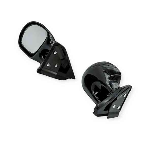 Зеркало заднього виду зовнішнє збільшене універсальне (крапелька) чорне (к-кт 2 шт) 2101-2107 Мукачево