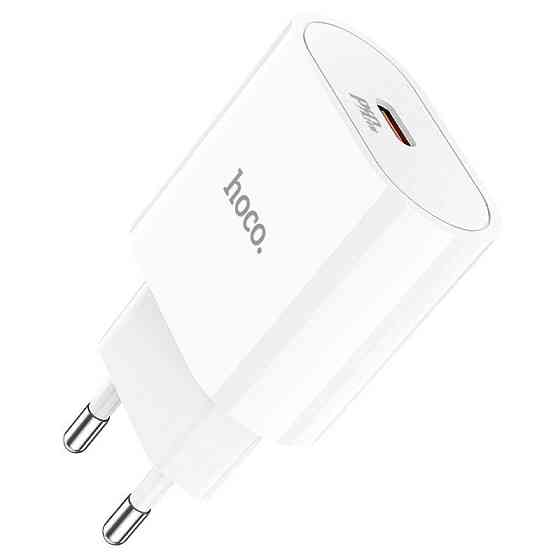 Сетевое зарядное устройство HOCO C94A Metro single port PD20W charger White Одесса