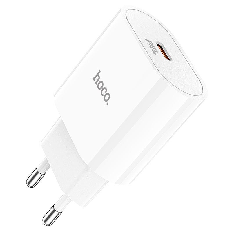 Сетевое зарядное устройство HOCO C94A Metro single port PD20W charger White Одесса - изображение 3