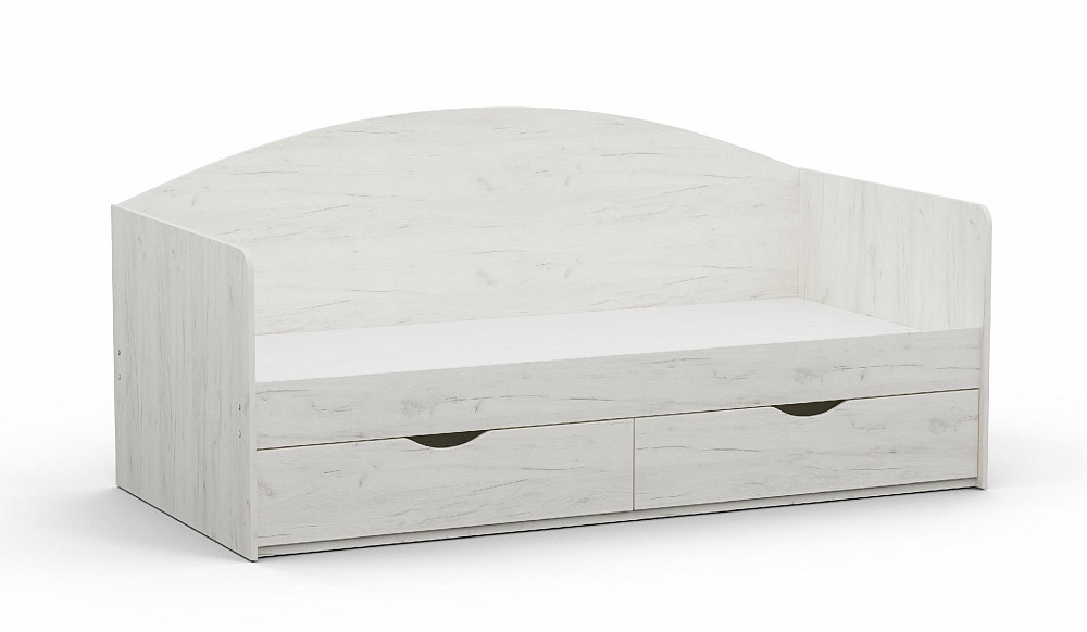 Кровать односпальная L-5, Дуб Крафт Білий, 1932х950х900 Львов - изображение 1