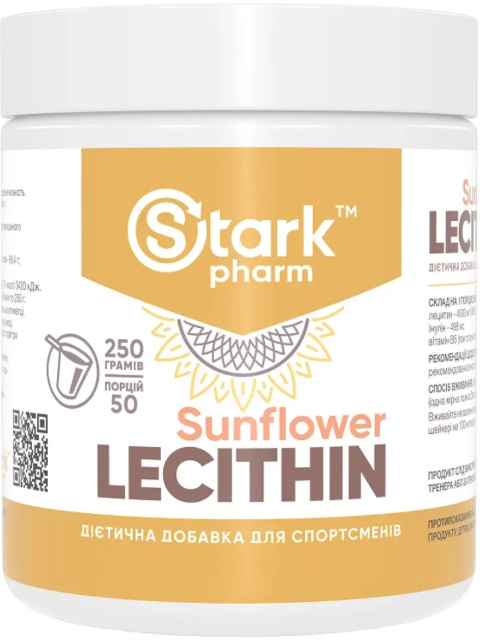 Лецитин Stark Pharm Stark Sunflower Lecithin 250g Київ - фото 3