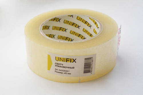 Стрічка клейка пакувальна 38 мкм 45 мм SK-54005561 500 UNIFIX Рівне - фото 1