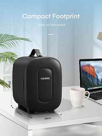 УЦІНКА! Міні-холодильник Fohere 5 літрів/6 банок Холодильник 12 В Холодильник для косметики Дніпро