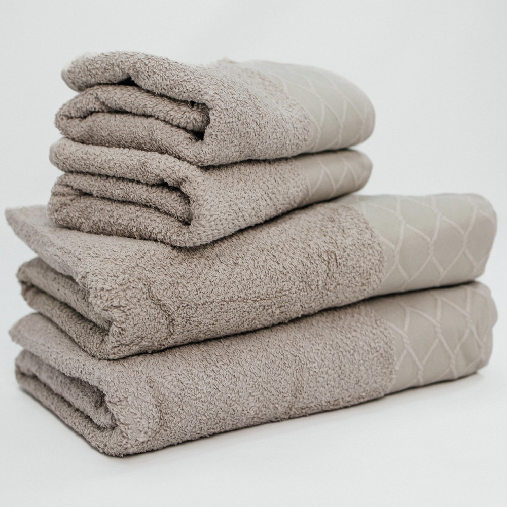 Набір Махрових рушників , Махра,Світло-Сірий, 50/90 та 70/140 Київ - фото 4