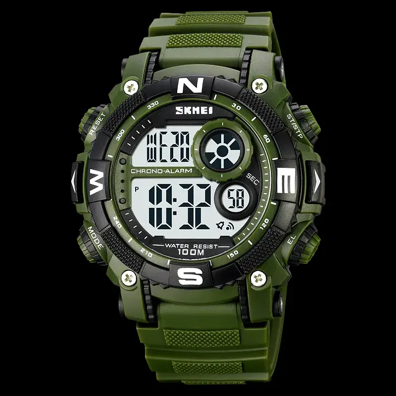 Чоловічий наручний кварцовий годинник Skmei 1887 (Зелений) Вінниця - фото 6