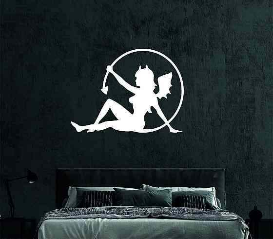 Декоративное настенное Панно «Дьяволица», Декор на стену 70*52 см, Белый Киев