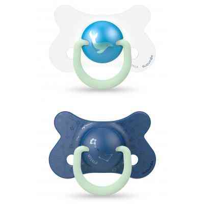 Пустышка Suavinex Синий кит 4-18 мес 2 шт. ночная (307007) Винница