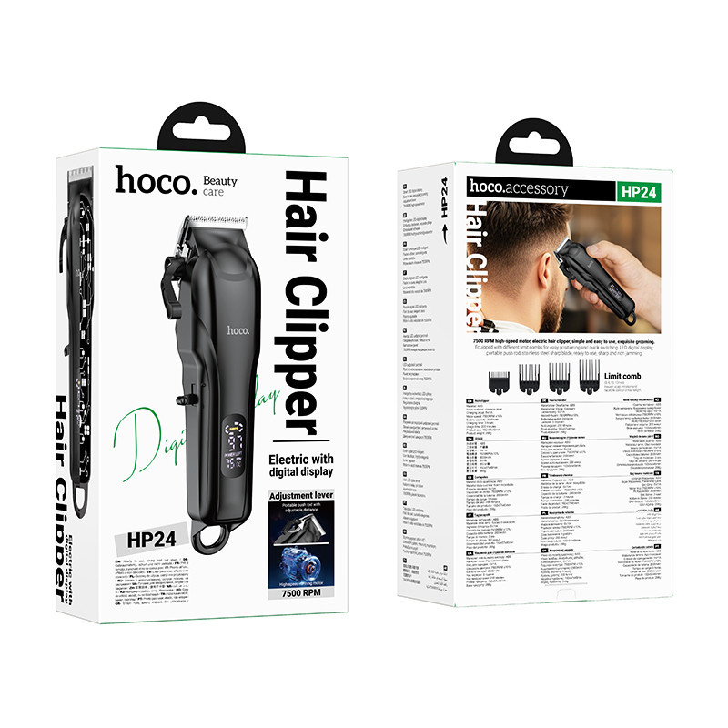 Машинка для стрижки HOCO HP24 Electric hair clipper Black Київ - фото 2