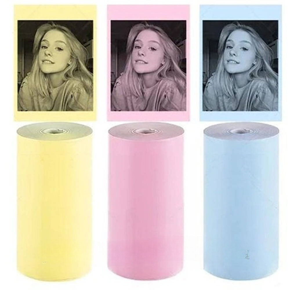 3 шт Папір для міні принтера кольоровий, 57х25мм / Набір паперу для термопринтера / Кольоровий термопапір Київ - фото 7